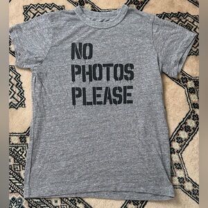 Chaser Gray and Black Short Sleeve Tee with Bold Print